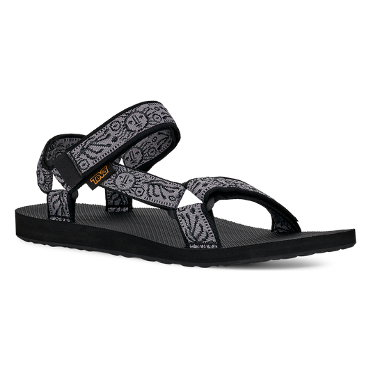 Teva Original Universal men's sandal in Windy Summer Black/Grey, angle view