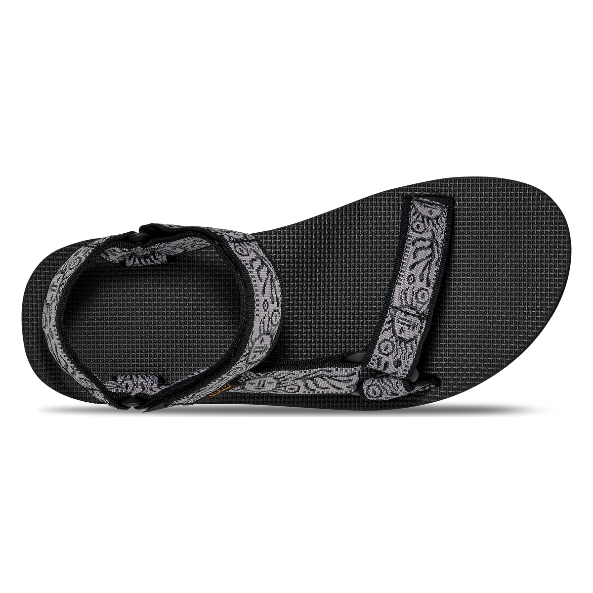 Teva Original Universal men's sandal in Windy Summer Black/Grey, top view