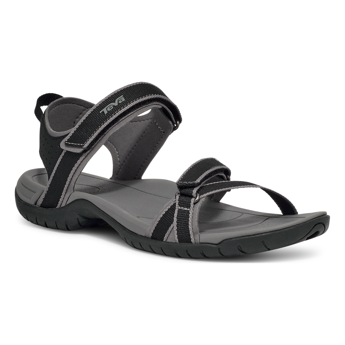 Teva Verra women's sandal in Black, angle view