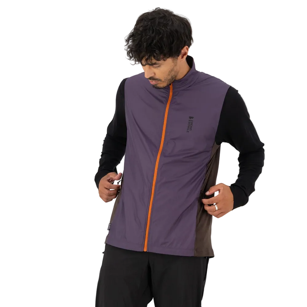 Mons Royale Men's Redwood Wind Vest - Indigo / Cedar