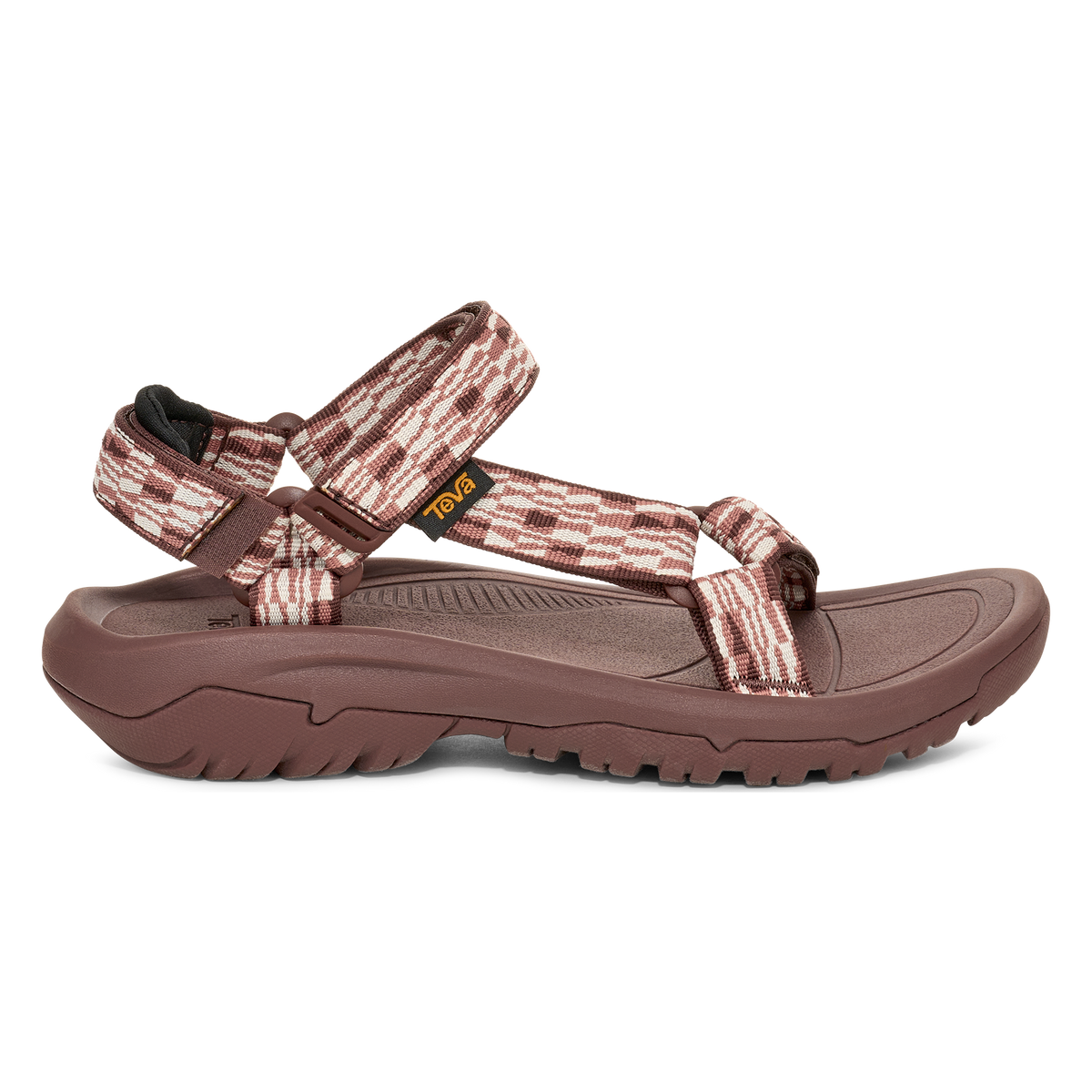 Teva Hurricane XLT2 women's sandal in Chisel Rum Raisin, side view