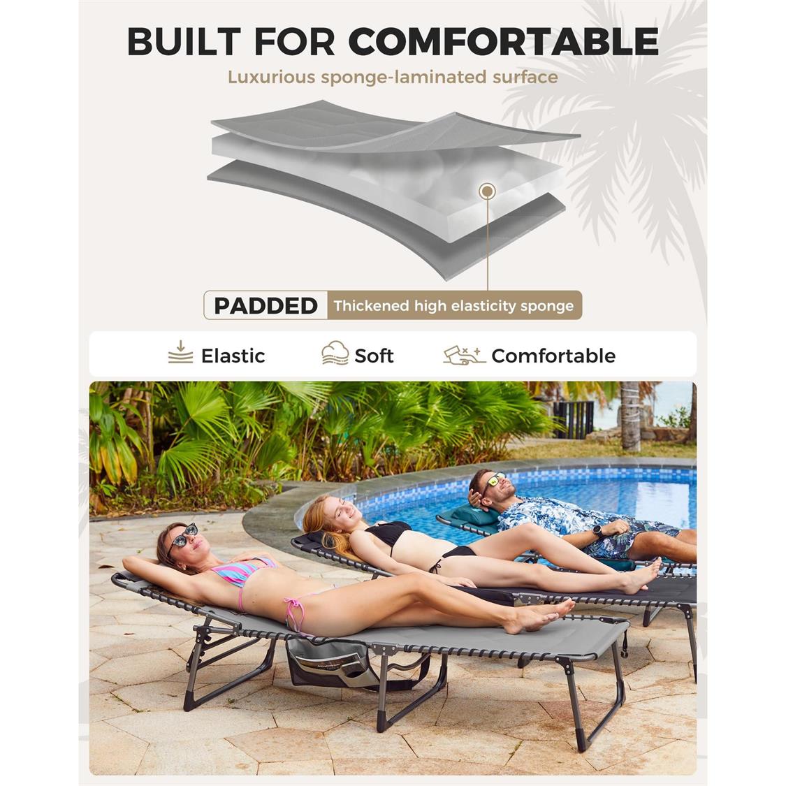KingCamp MAGNOLIA Folding Sun Lounger (4)