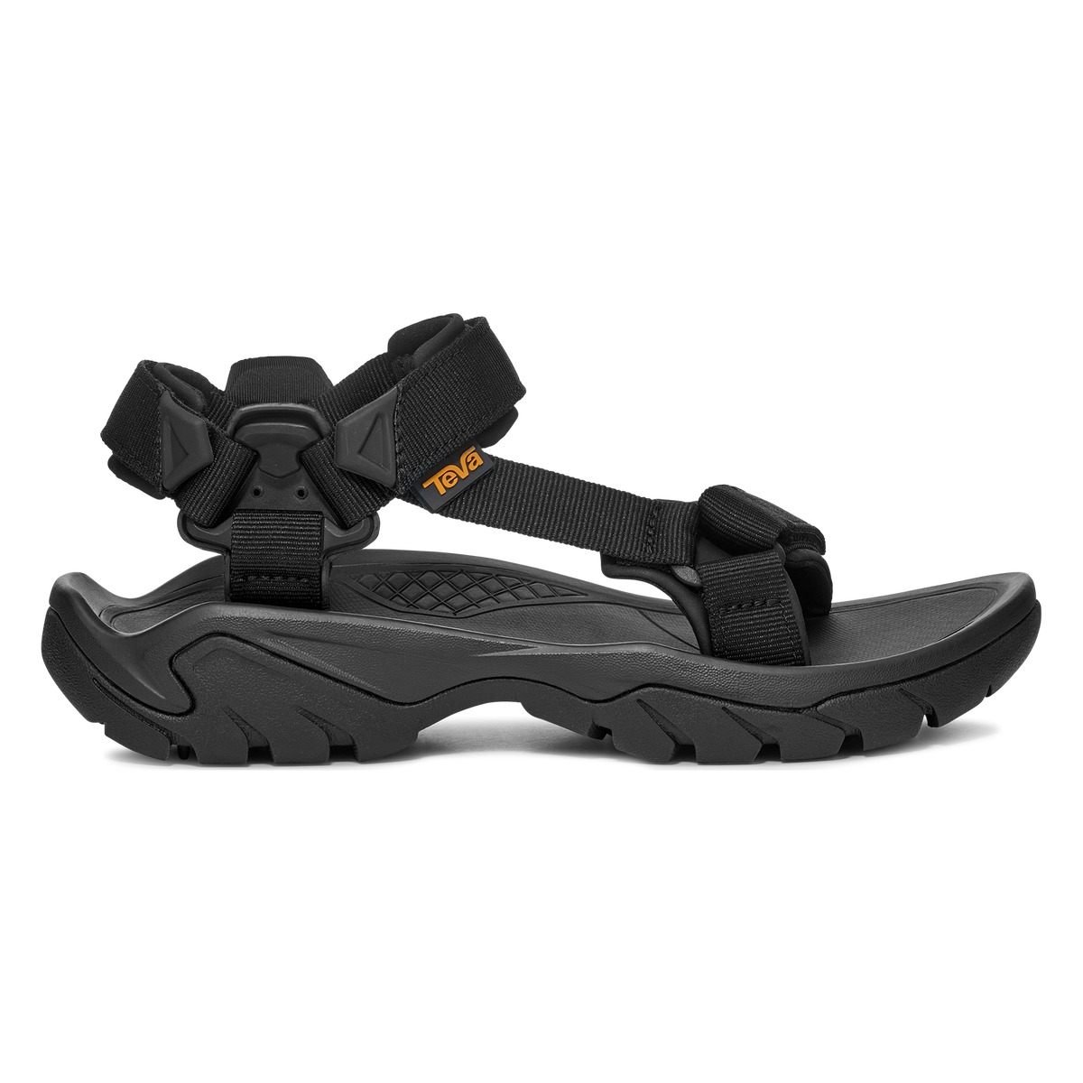 Teva Terra Fi 5 Universal women's hiking sandal in Black/Phantom, side view