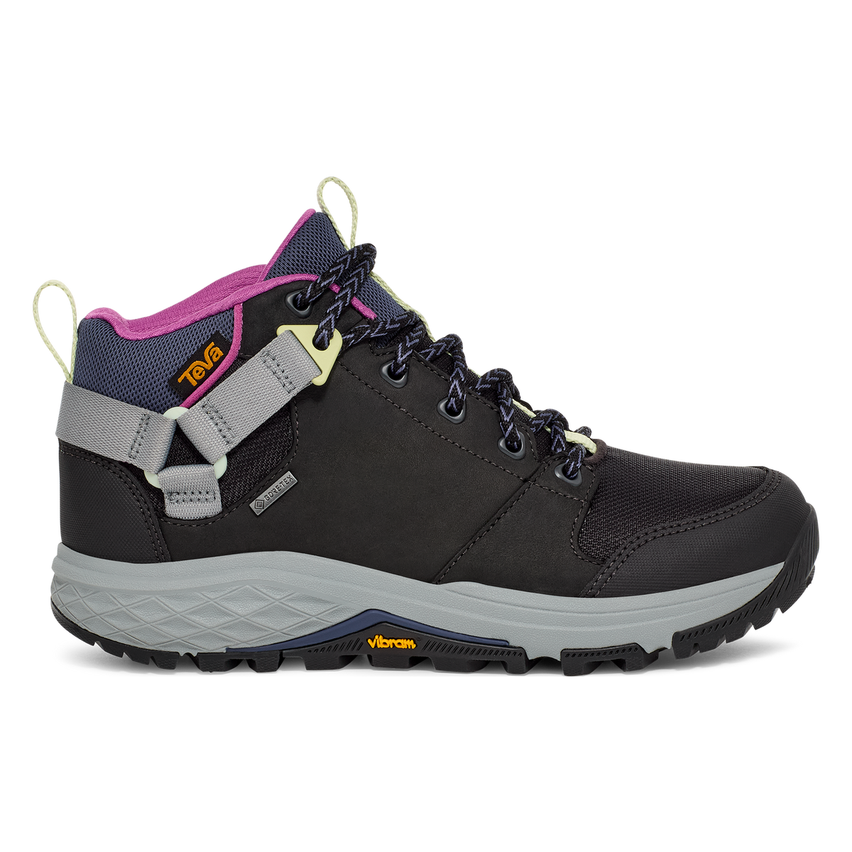 Teva Grandview GTX women's hiking boot in Caviar, side view