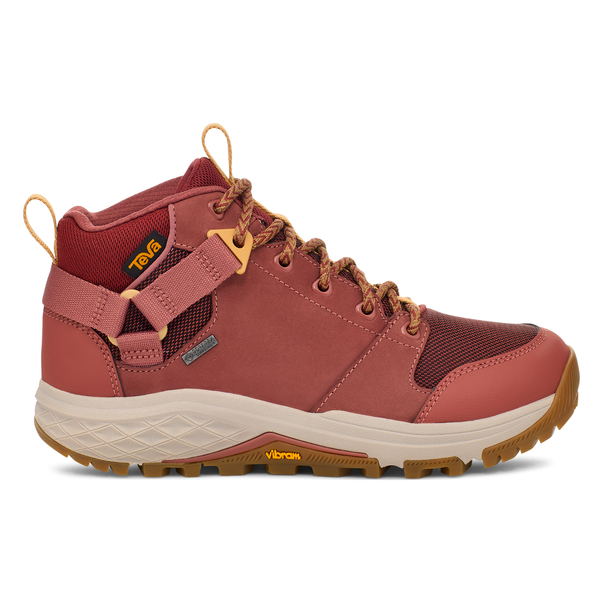 Teva Grandview GTX women's hiking boot in Marsala/Sundried Tomato, side view