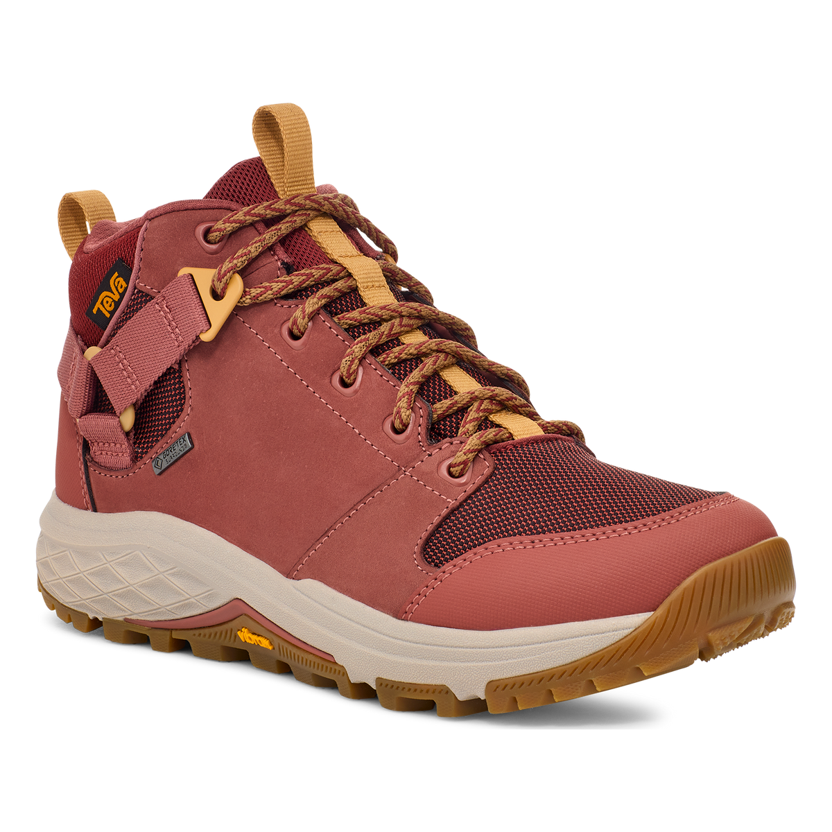 Teva Grandview GTX women's hiking boot in Marsala/Sundried Tomato, angle view