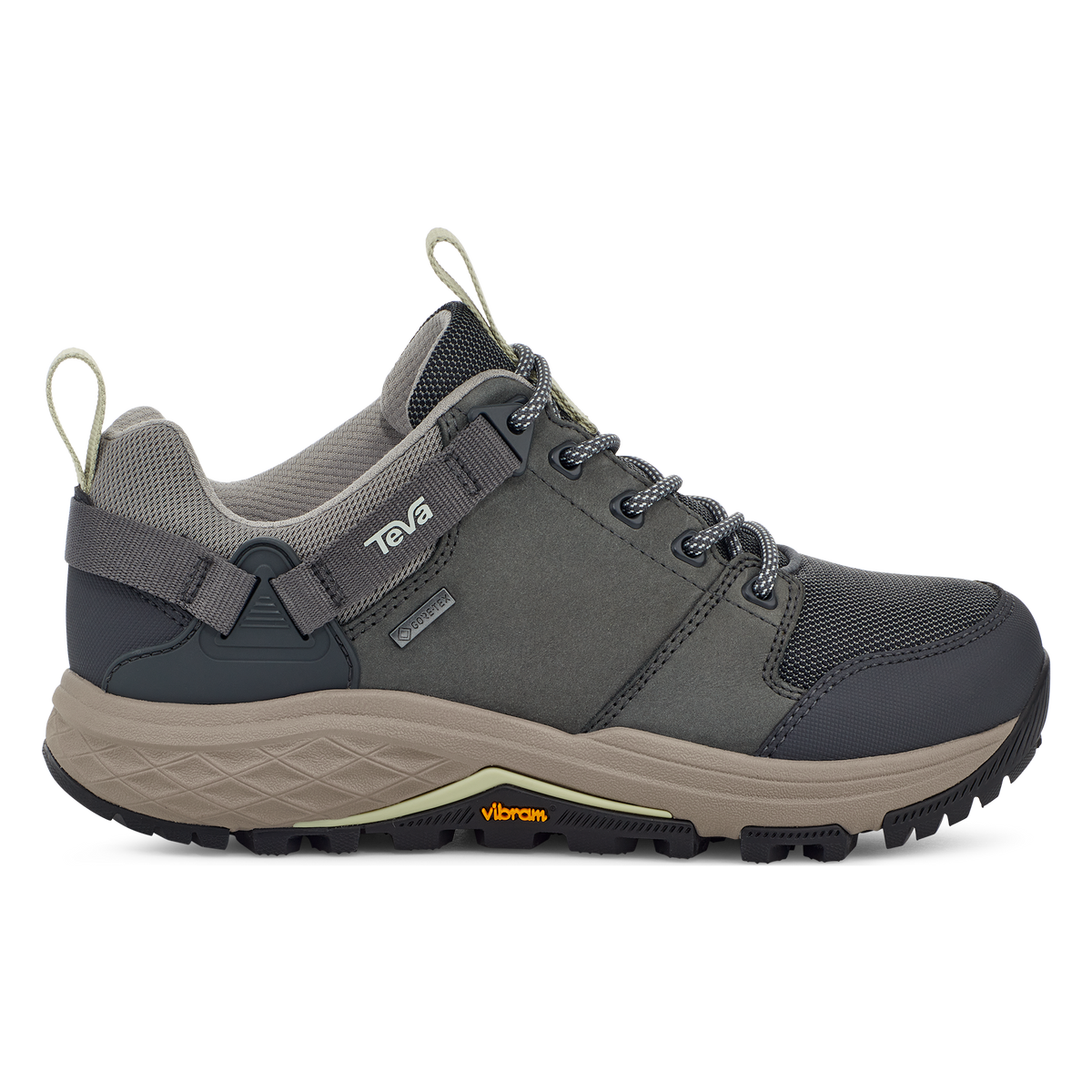 Teva Grandview GTX Low women's hiking shoe in Dark Shadow/Moon, side view