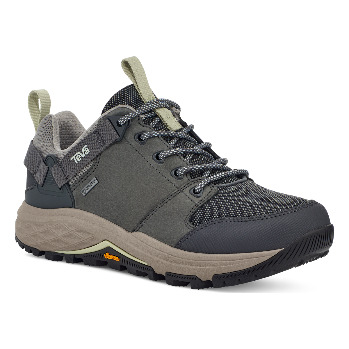 Teva Grandview GTX Low women's hiking shoe in Dark Shadow/Moon, angle view