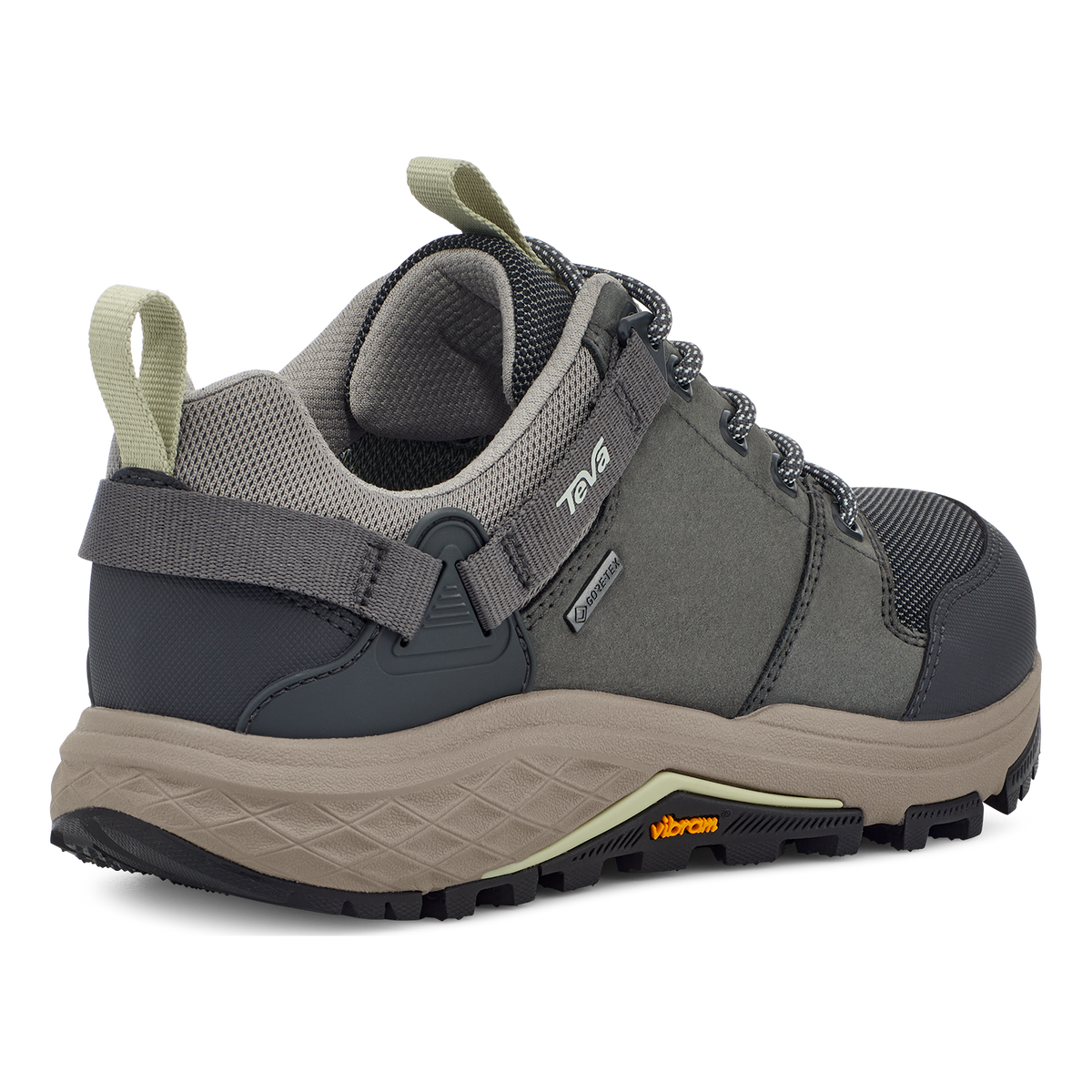 Teva Grandview GTX Low women's hiking shoe in Dark Shadow/Moon, back angle