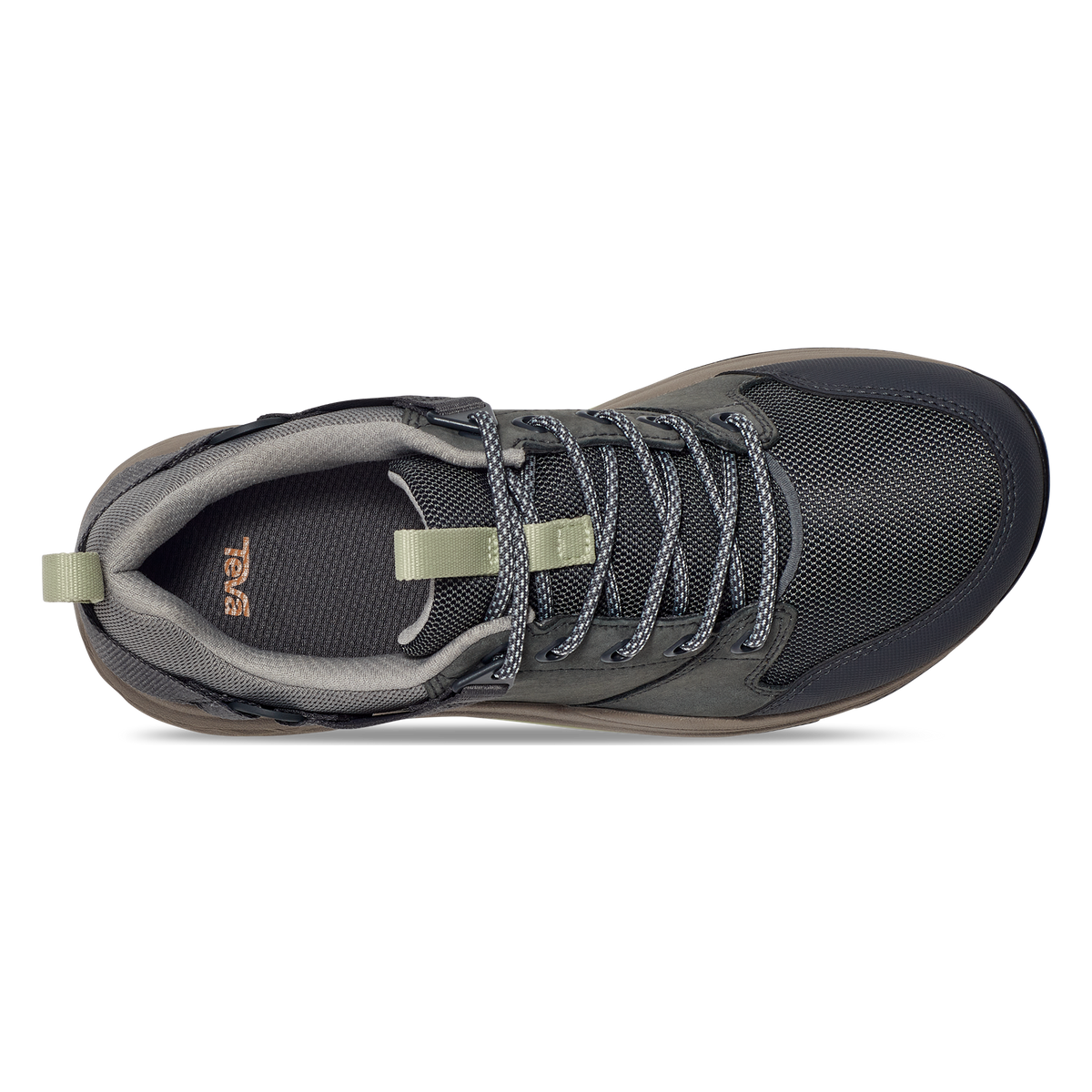 Teva Grandview GTX Low women's hiking shoe in Dark Shadow/Moon, top view
