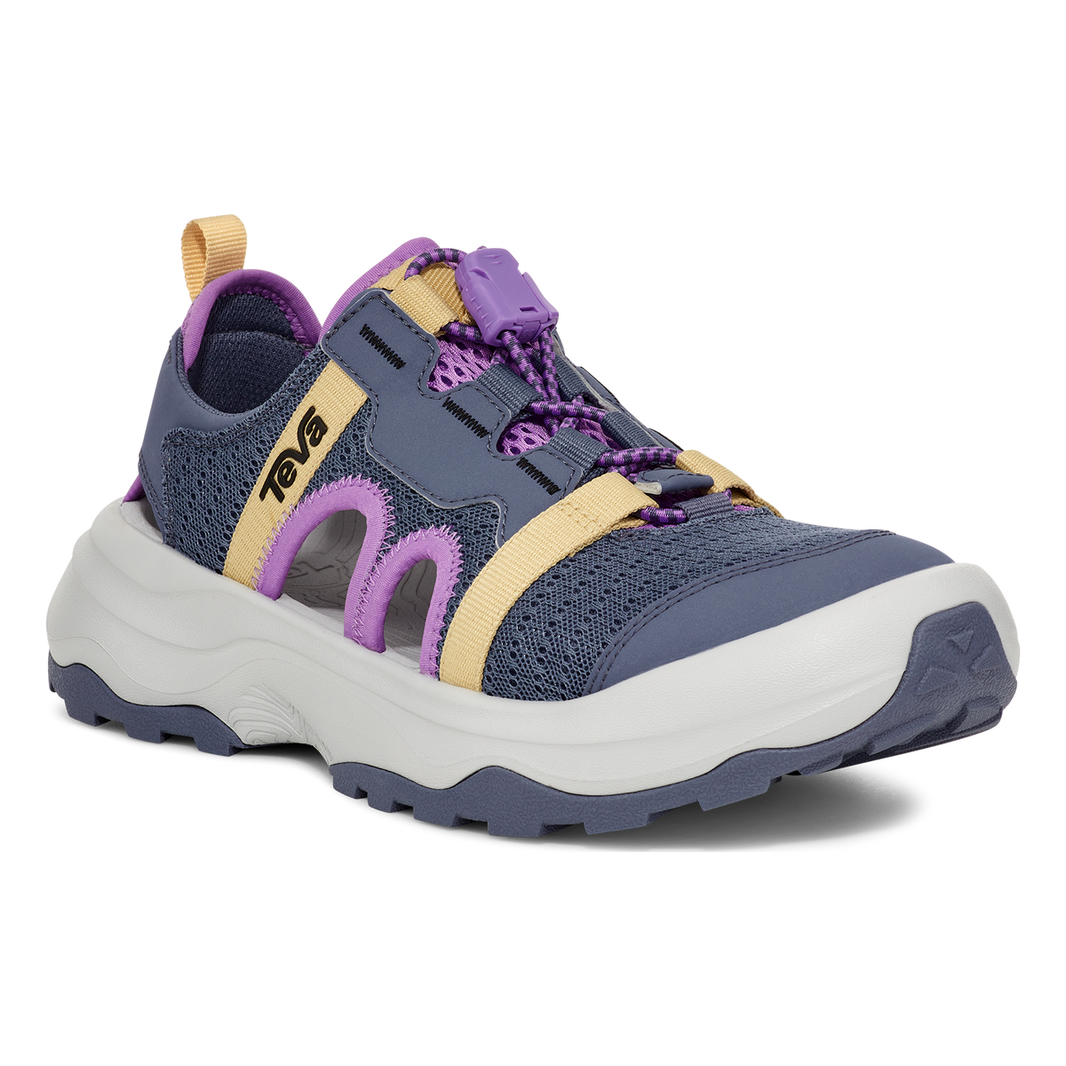 Teva Outflow CT women's closed-toe water sandal in Folkstone Grey, angle view