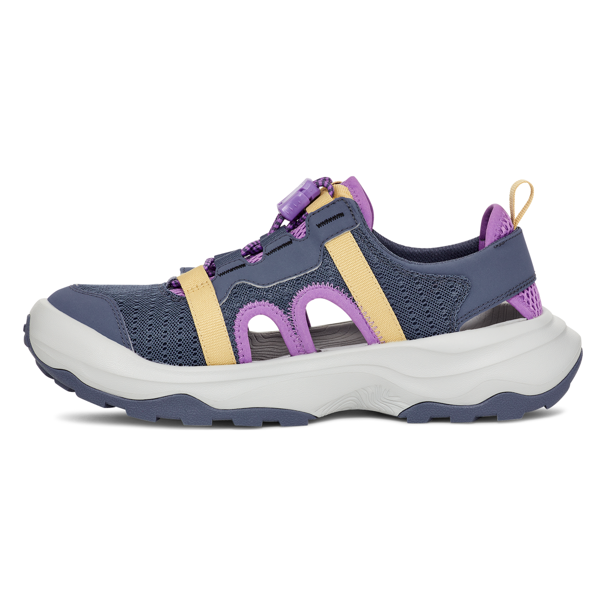 Teva Outflow CT women's closed-toe water sandal in Folkstone Grey, inside view