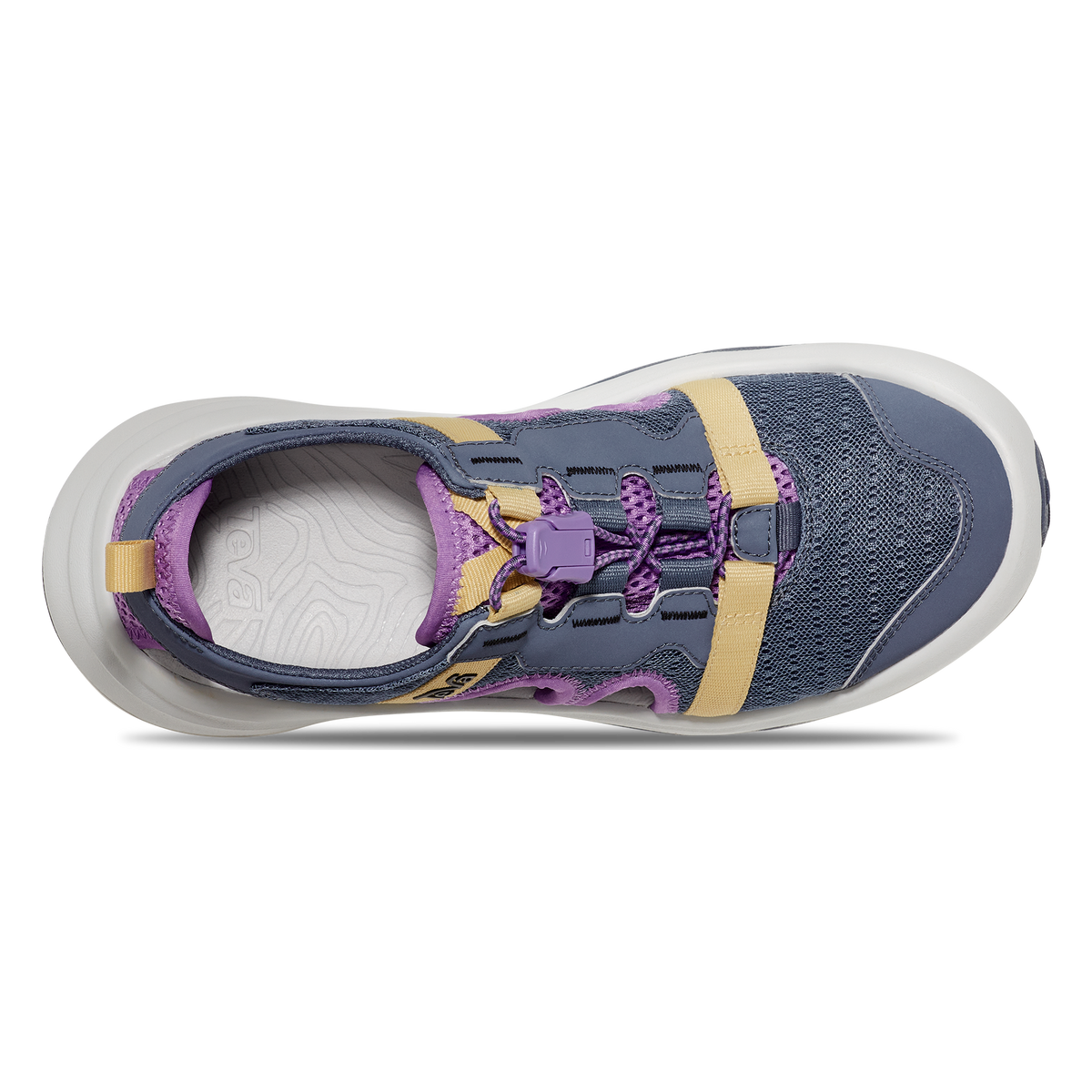 Teva Outflow CT women's closed-toe water sandal in Folkstone Grey, top view