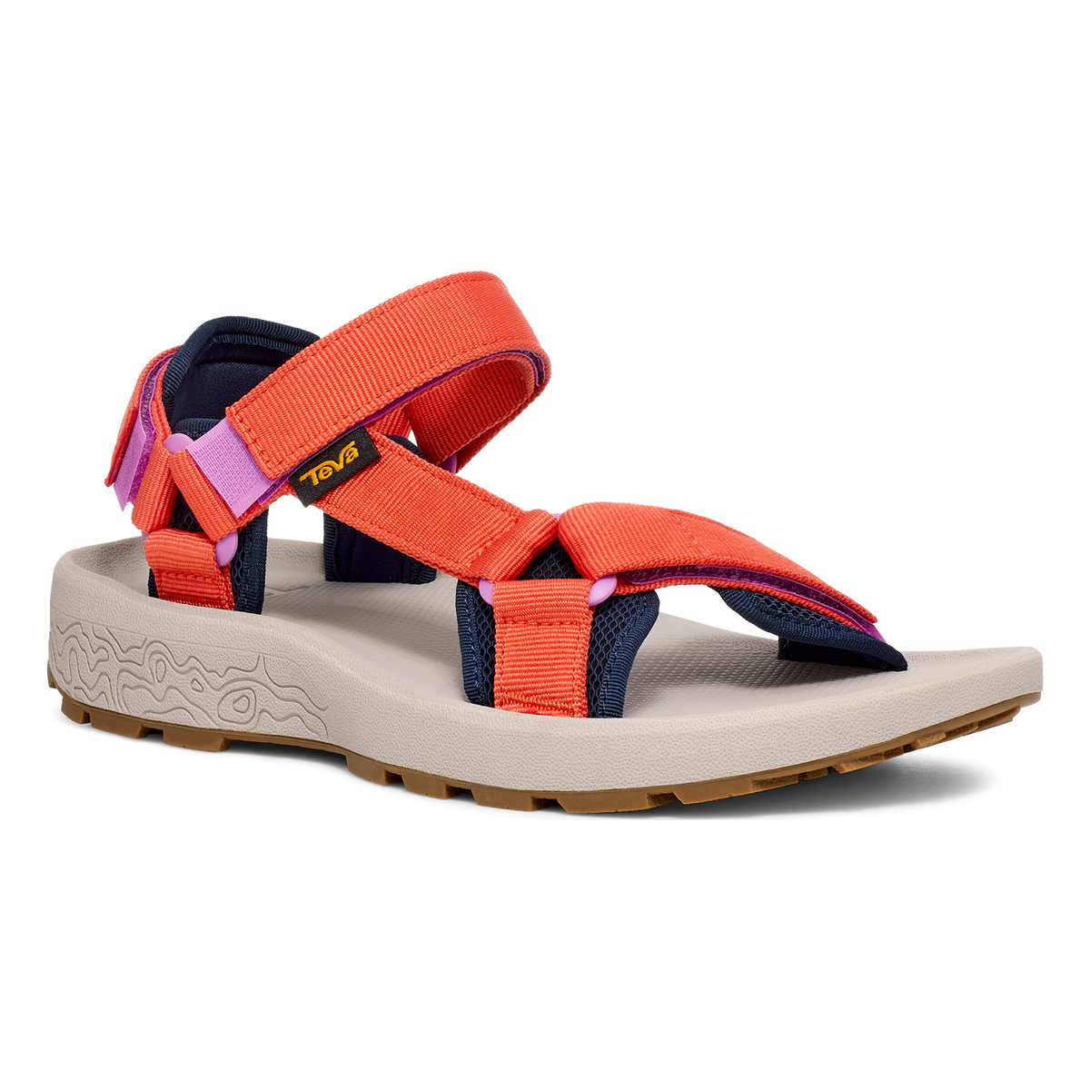 Teva Hydratrek women's water sandal in Tigerlily, angle view