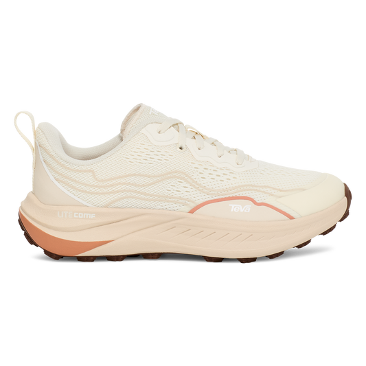 Teva Trailwinder Low women's hiking shoe in Birch/Peach Bloom, side view