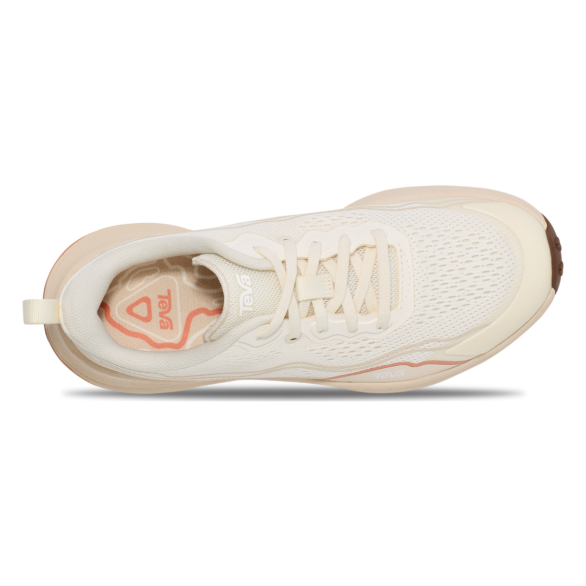 Teva Trailwinder Low women's hiking shoe in Birch/Peach Bloom, top view