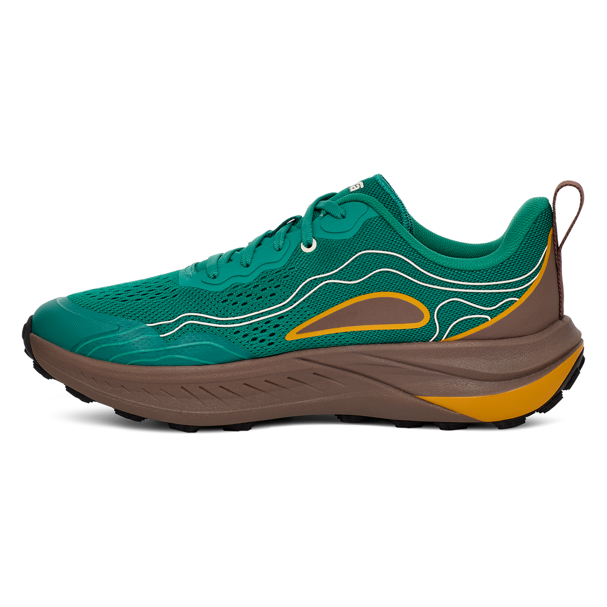 Teva Trailwinder Low men's hiking shoe in Cadmium Green/Rain, inside view