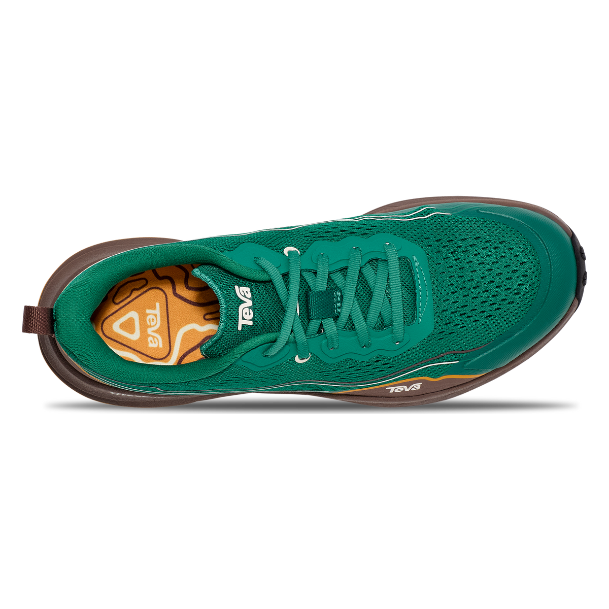 Teva Trailwinder Low men's hiking shoe in Cadmium Green/Rain, top view