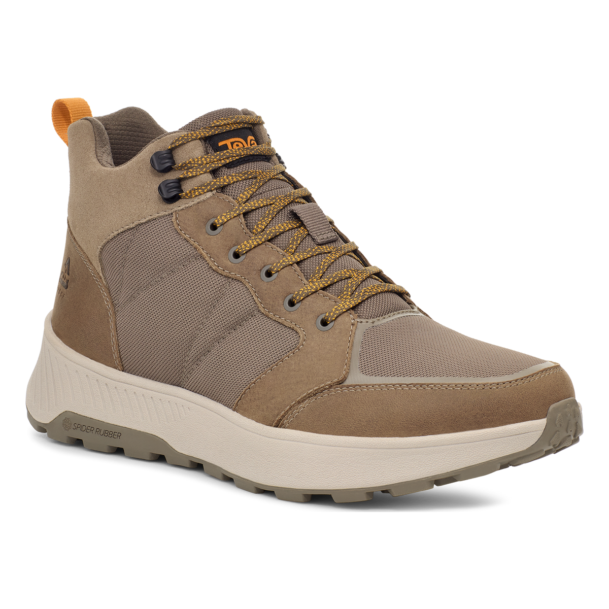 Teva Ellwood Mid men's hiking boot in Taupe, angle view