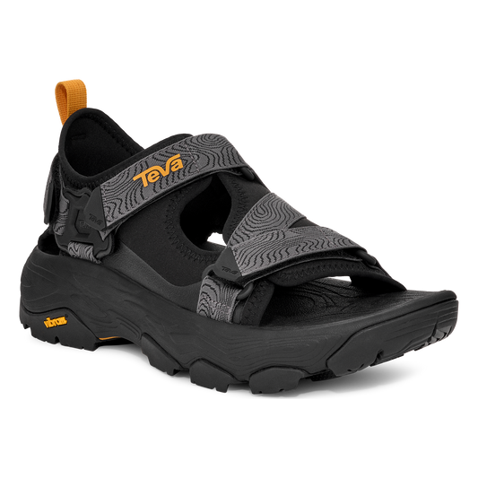 Teva Grandview Max men's hiking sandal in Black, angle view