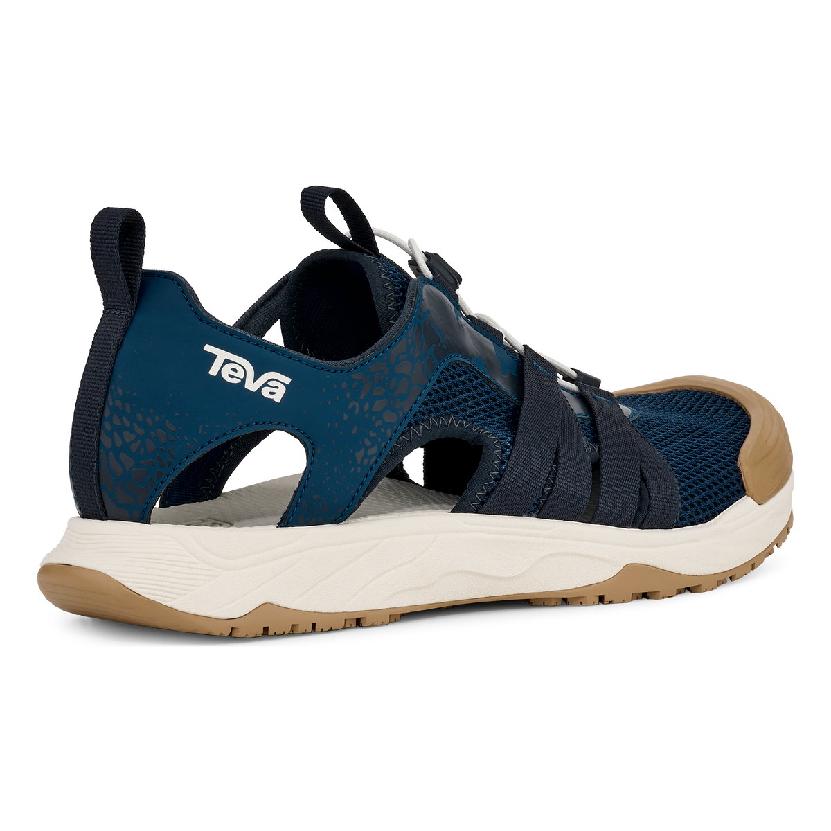 Teva Hydratrek Sandal CT men's closed-toe water sandal in Blue Opal, back angle