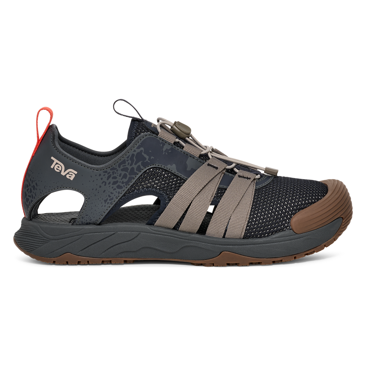 Teva Hydratrek Sandal CT men's closed-toe water sandal in Dark Shadow, side view