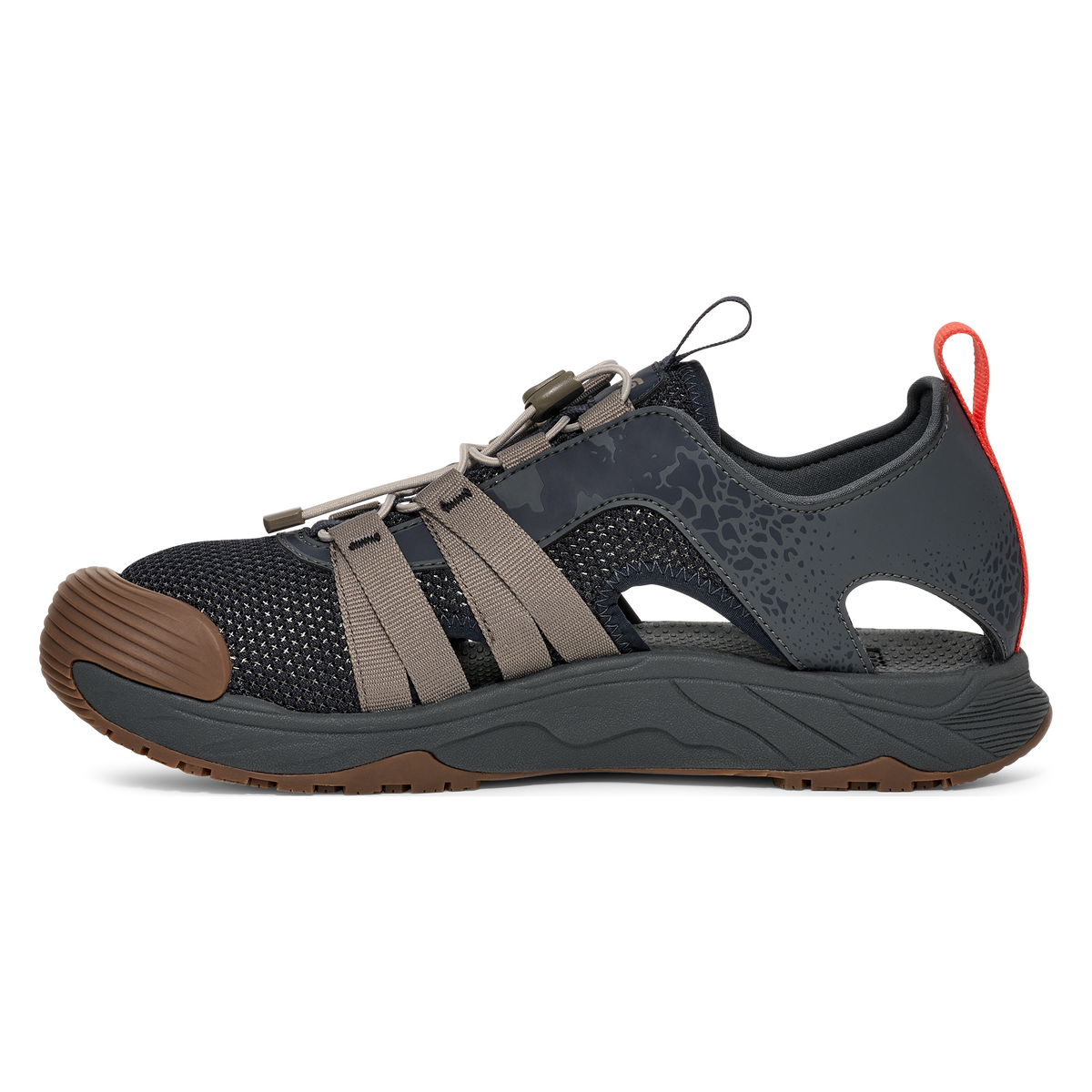 Teva Hydratrek Sandal CT men's closed-toe water sandal in Dark Shadow, inside view