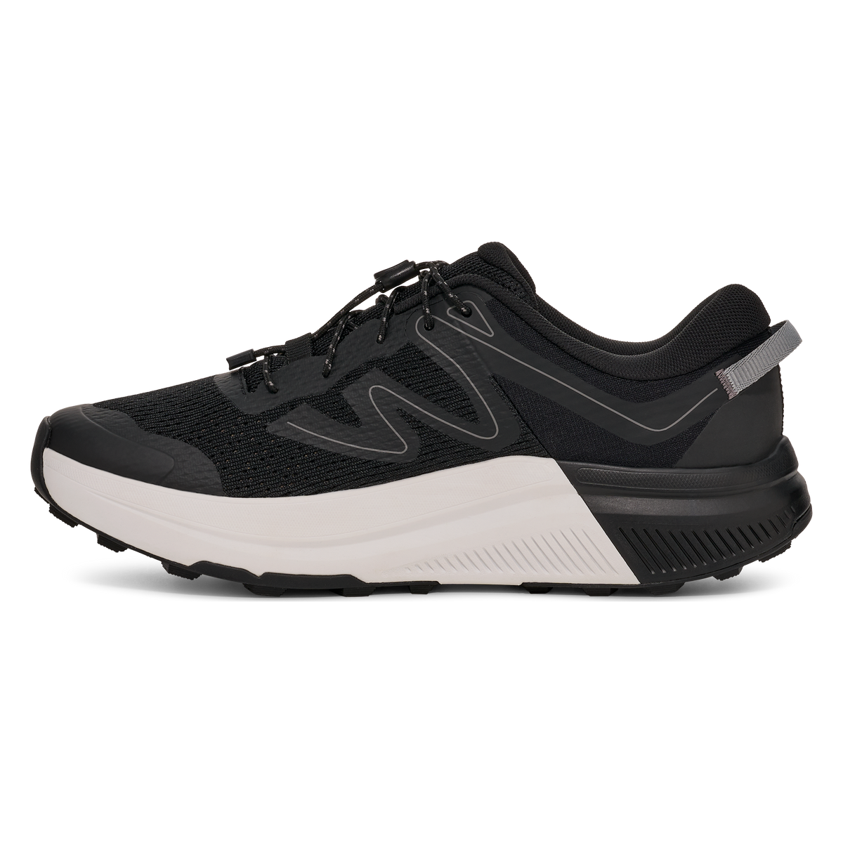 Teva Hurricane Trailsetter men's trail shoe in Black/Grey, inside view