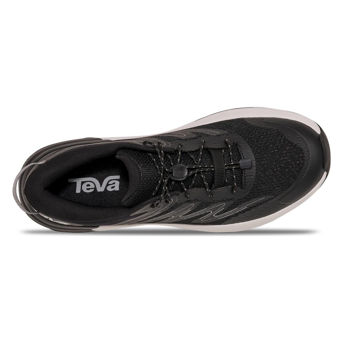 Teva Hurricane Trailsetter men's trail shoe in Black/Grey, top view