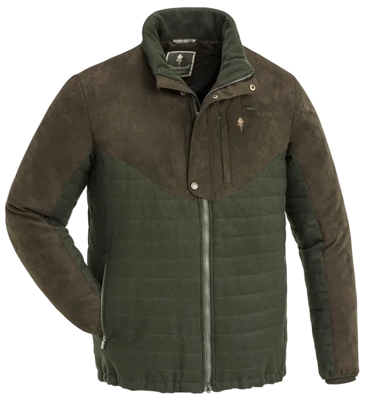 Pinewood Edmonton Men’s Jacket Moss Green/Brown - Small