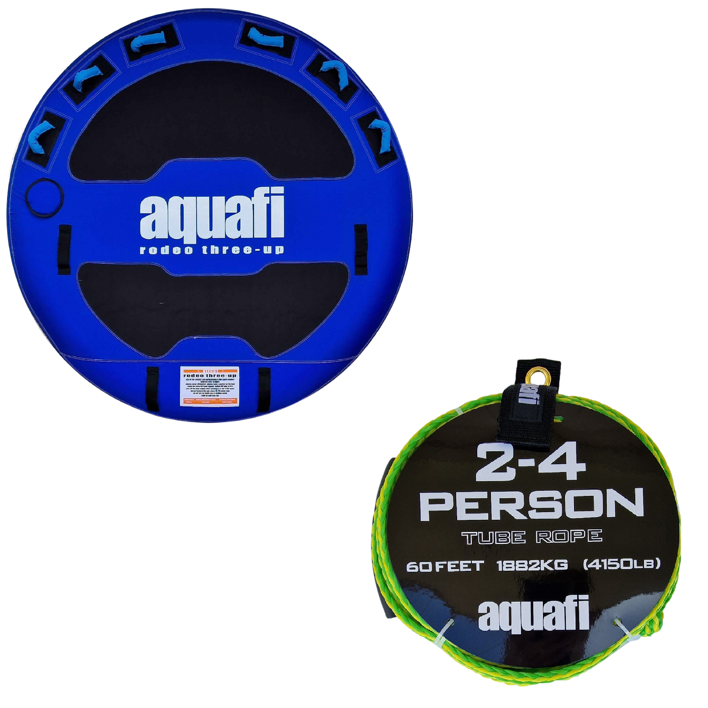 Aquafi Towable Rodeo 3-4 Person Biscuit 75in with Rope
