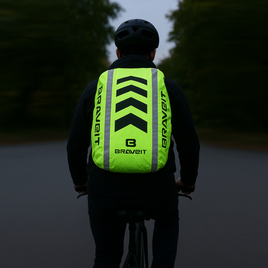 Brave Backpack Cover Hi-Vis Fluro/Reflective/Black