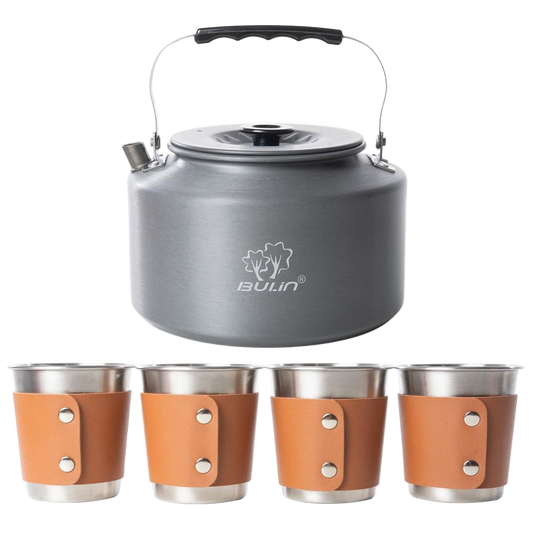 Bulin Camping Kettle Set with 4 Cups
