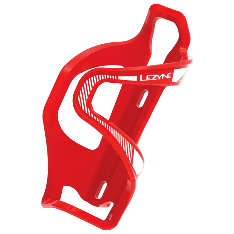 Lezyne Flow Bottle Cage Red - Sideload