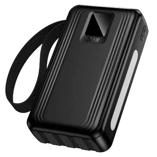 Titan PowerUp 30000mAh 22.5W Power Bank with 4 Built-In Cables