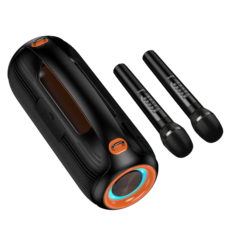 Hoco 600W Bluetooth Party Speaker with 2 Wireless Microphones
