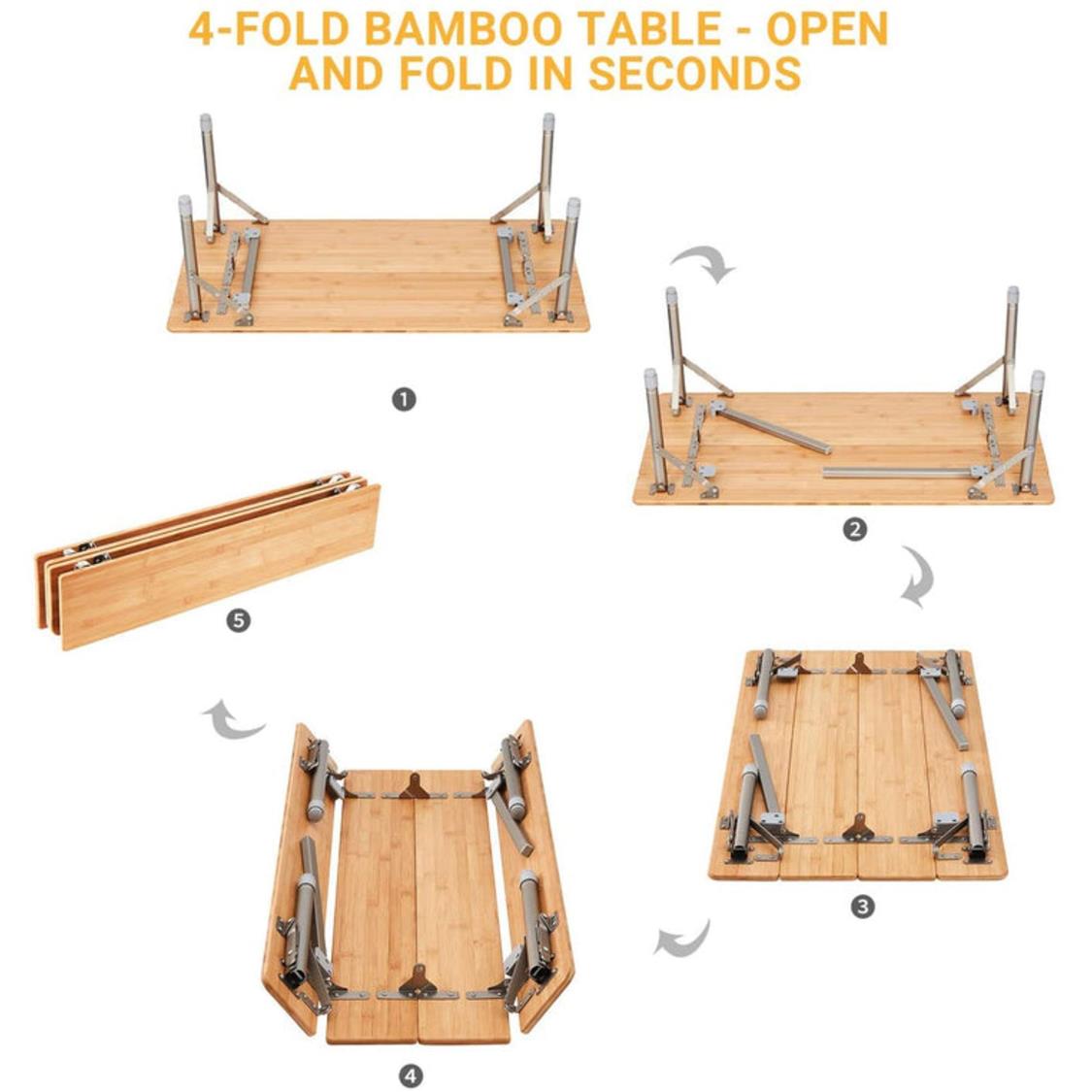 ATEPA Bamboo AC2007 Camping Table (6)