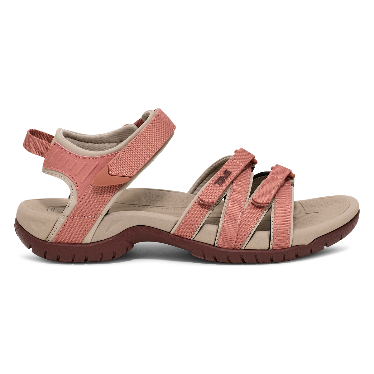 Teva Tirra women's sandal in Desert Sand/Rum Raisin, side view