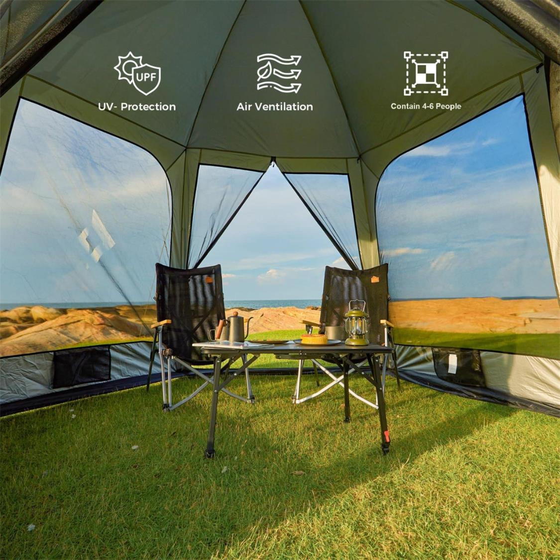 KingCamp Cairo 12ft Screen Shelter (6)