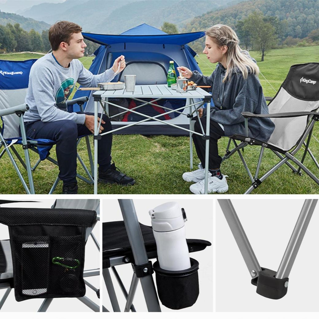 KingCamp Padded Outdoor Camping Lounge Chair