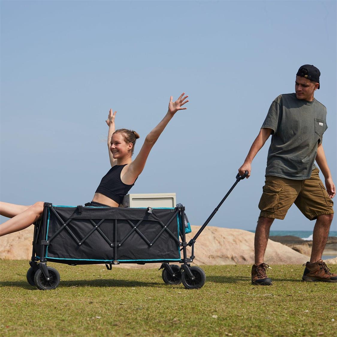 Fundango Heavy Duty Folding Beach Wagon (11)