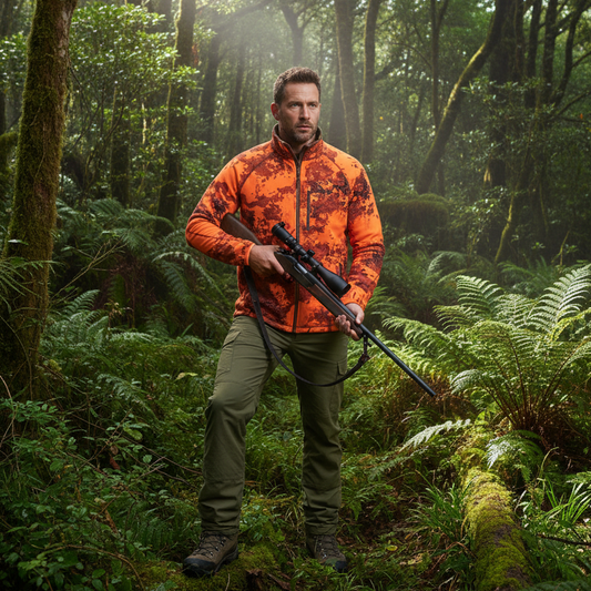 Pinewood Furudal Frazer Softshell Fleece Jacket - Strata/Blaze Camo
