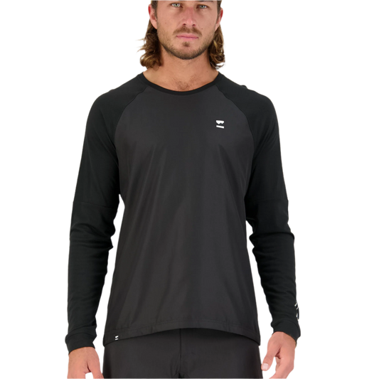 Mons Royale Tarn Wind Jersey Black - Medium