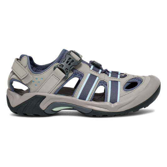 Teva Omnium women's closed-toe water sandal in Slate, side view