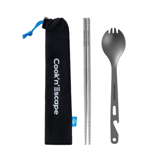 Cook'n'Escape Titanium Spork and chopsticks