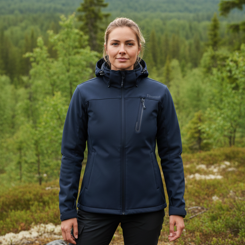 Pinewood Wilda Stretch Soft Shell Women's Jacket - Dark Dive