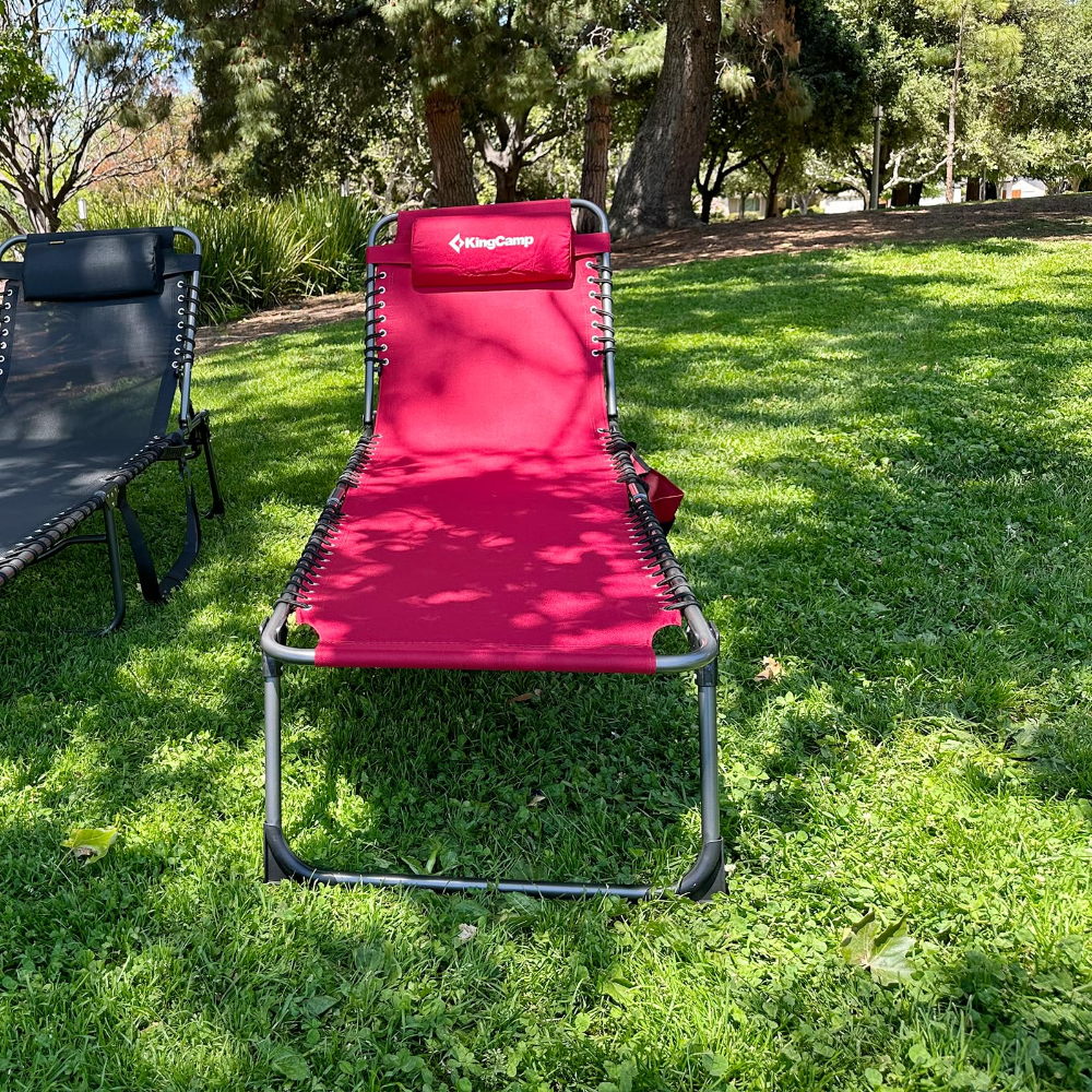 KingCamp Berlin Folding Sun Lounger - Two Colours