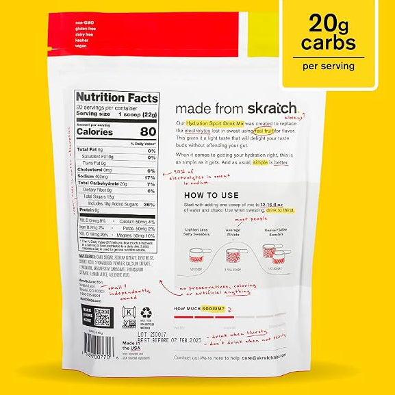 Skratch Labs Sports Hydration 440g Bag - 2 Flavours