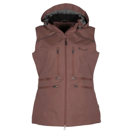 Pinewood Windblocker Women's Vest Black Marron - Small