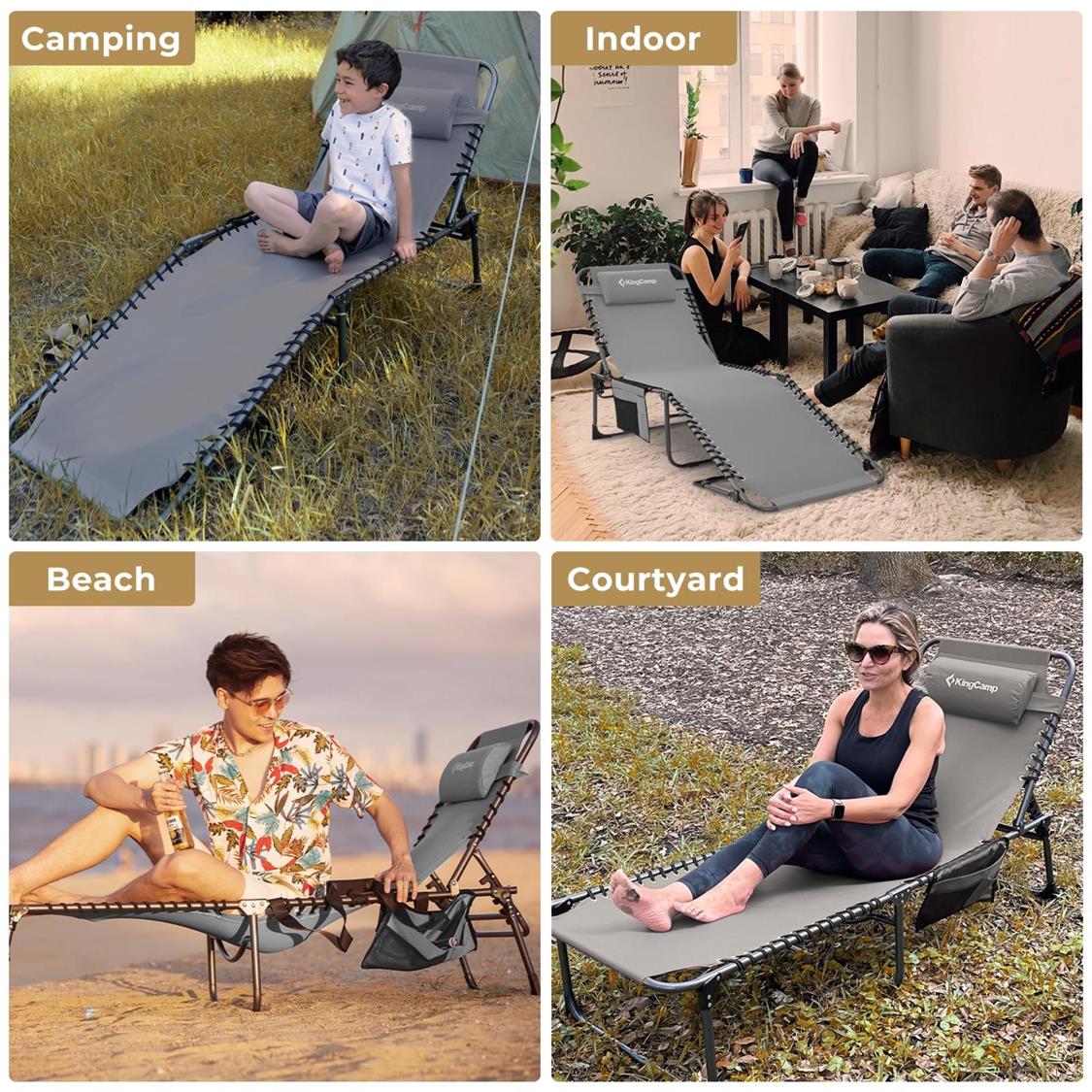 KingCamp Berlin Folding Sun Lounger (5)